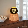 Rose heart luminous crystal ball night light, 3d engraved starry sky, solid wood base, creative desktop decoration, birthday gift Specification image